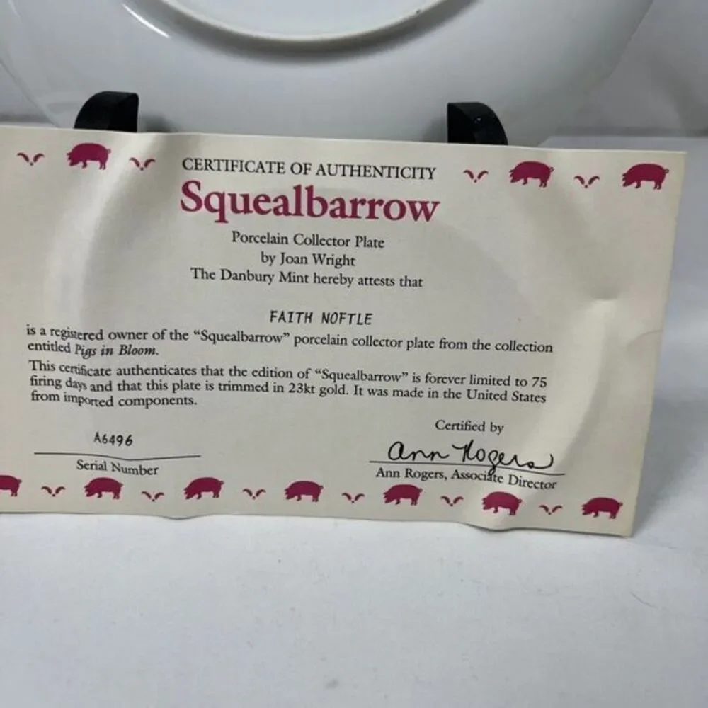 Danbury Mint, Pigs in‎ Bloom, Joan Wright, 